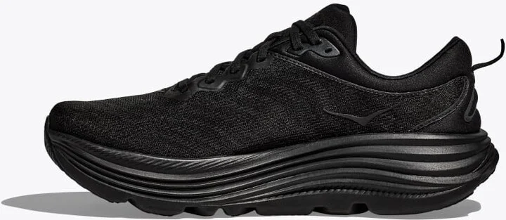 HOKA Men's Gaviota 5 Shoes in Black/Black - Image 8