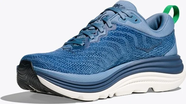 HOKA Men's Gaviota 5 Shoes in Downpour/Thunder Cloud - Image 3