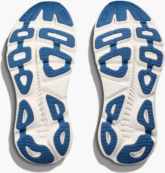 HOKA Men's Gaviota 5 Shoes in Frost/Gold - Image 7