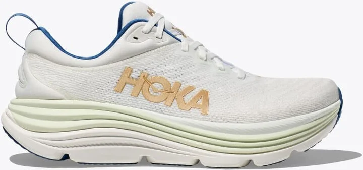 HOKA Men's Gaviota 5 Shoes in Frost/Gold