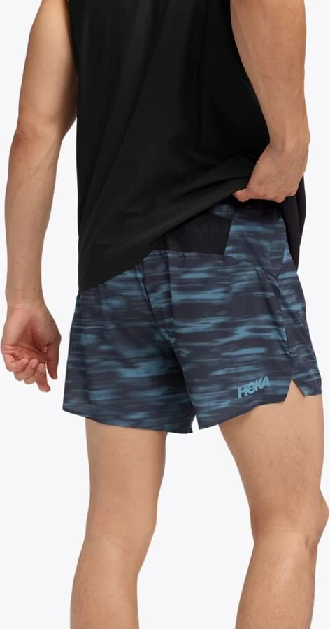 HOKA Men's Glide 5" Short w/ Brief Shoes in Blue Blurr - Image 2