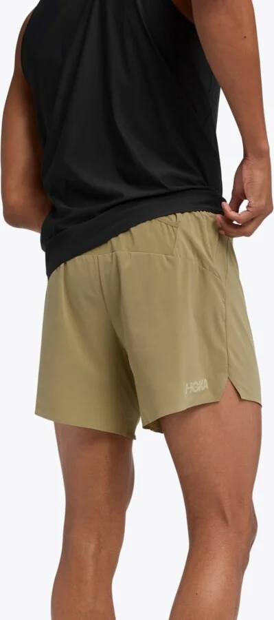 HOKA Men's Glide 5" Short w/ Brief Shoes in Wild Mushroom - Image 2