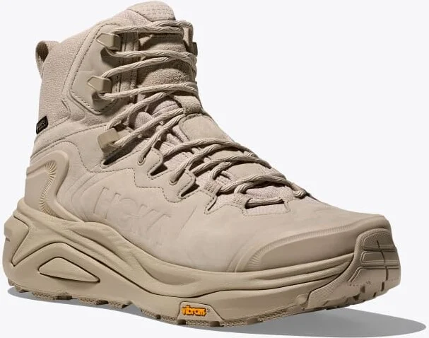 HOKA Men's Kaha 3 GTX Shoes in Raw Linen/Oat Milk - Image 6