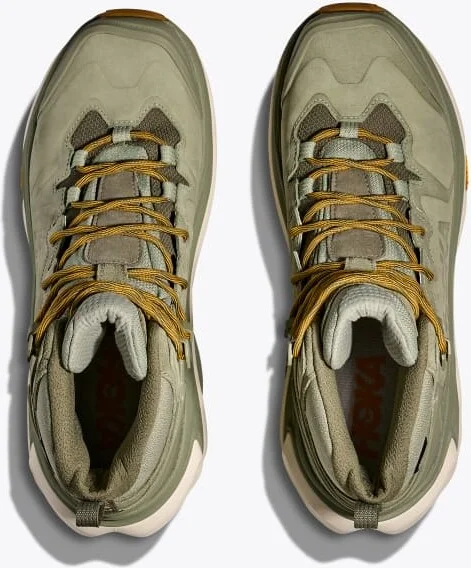HOKA Men's Kaha 3 GTX Shoes in Sea Moss/Oat Milk - Image 2
