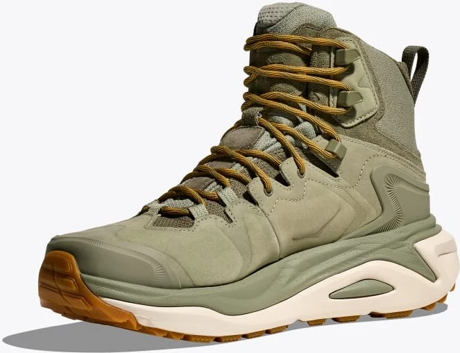 HOKA Men's Kaha 3 GTX Shoes in Sea Moss/Oat Milk - Image 3