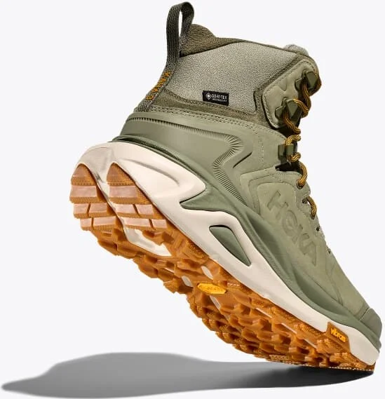 HOKA Men's Kaha 3 GTX Shoes in Sea Moss/Oat Milk - Image 4