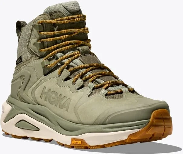 HOKA Men's Kaha 3 GTX Shoes in Sea Moss/Oat Milk - Image 6