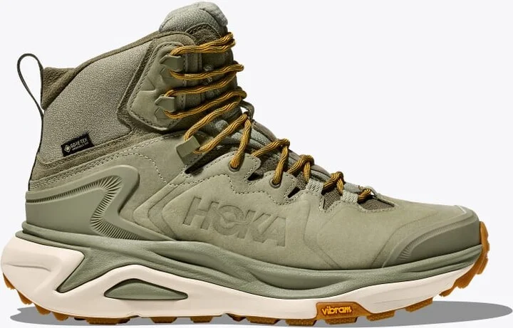 HOKA Men's Kaha 3 GTX Shoes in Sea Moss/Oat Milk