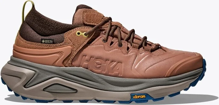 HOKA Men's Kaha 3 Low GTX Shoes in Maple/Gravel