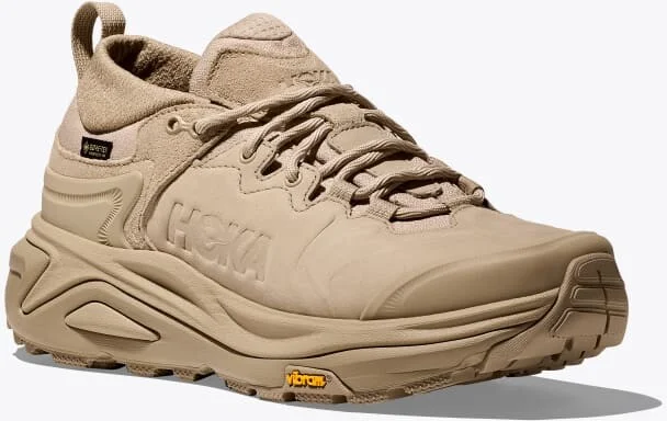 HOKA Men's Kaha 3 Low GTX Shoes in Raw Linen/Oat Milk - Image 6