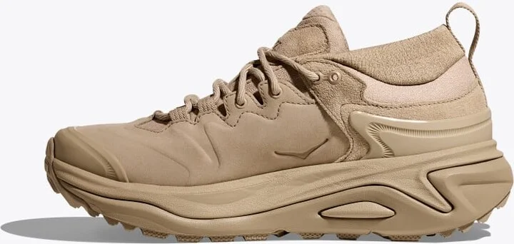 HOKA Men's Kaha 3 Low GTX Shoes in Raw Linen/Oat Milk - Image 8