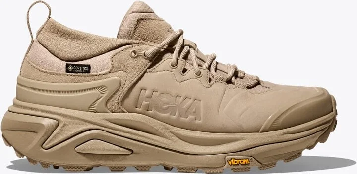 HOKA Men's Kaha 3 Low GTX Shoes in Raw Linen/Oat Milk