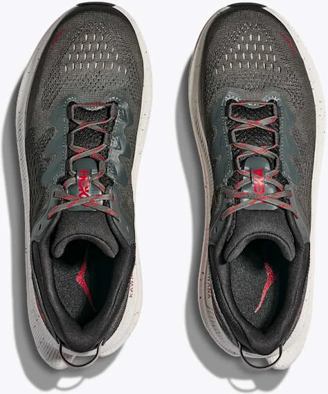 HOKA Men's Kawana 2 Shoes in Asphalt Grey/Carbon Black - Image 2