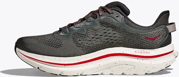 HOKA Men's Kawana 2 Shoes in Asphalt Grey/Carbon Black - Image 8