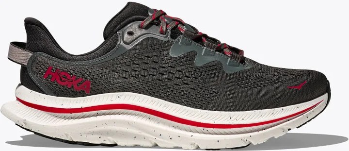 HOKA Men's Kawana 2 Shoes in Asphalt Grey/Carbon Black