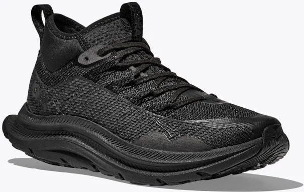 HOKA Men's Kawana Mid Shoes in Black/Carbon Black - Image 6
