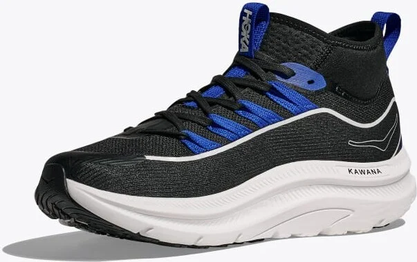 HOKA Men's Kawana Mid Shoes in Black/Ultramarine - Image 3