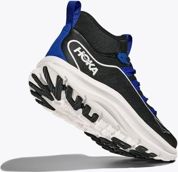HOKA Men's Kawana Mid Shoes in Black/Ultramarine - Image 4