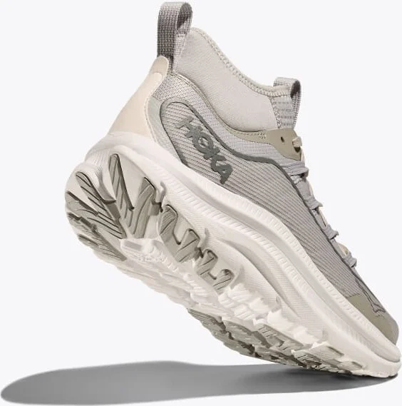 HOKA Men's Kawana Mid Shoes in Stardust/White - Image 4