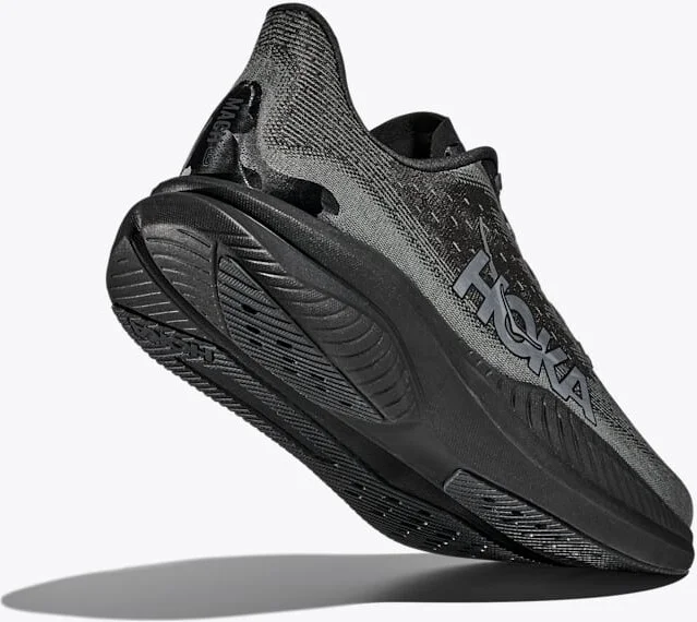 HOKA Men's Mach 6 Shoes in Black/Outer Orbit - Image 4