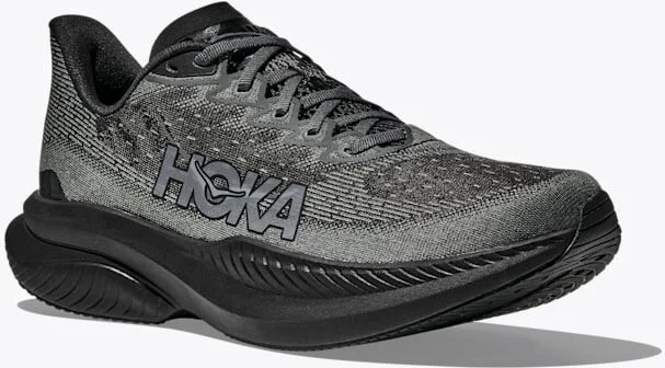 HOKA Men's Mach 6 Shoes in Black/Outer Orbit - Image 6