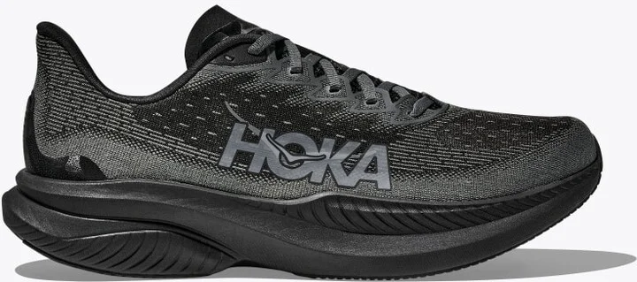 HOKA Men's Mach 6 Shoes in Black/Outer Orbit