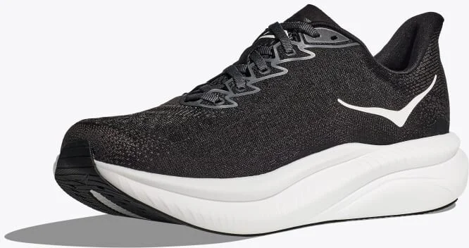 HOKA Men's Mach 6 Shoes in Black/White - Image 3