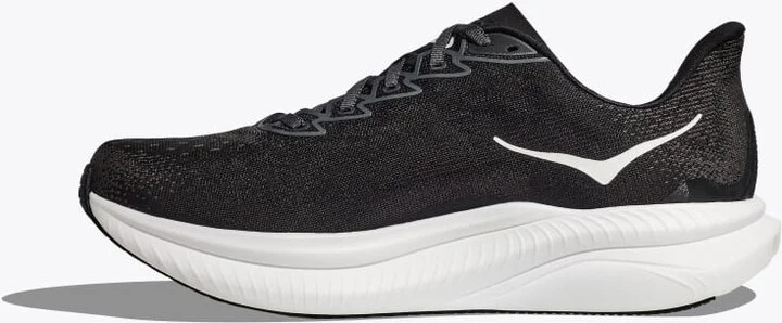 HOKA Men's Mach 6 Shoes in Black/White - Image 8