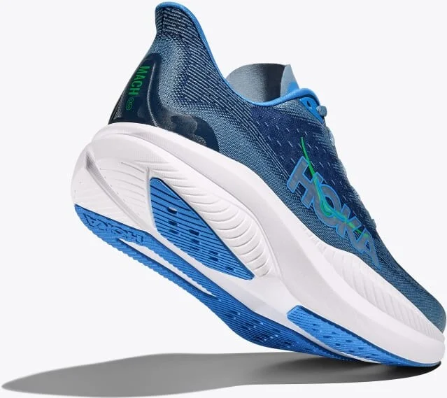 HOKA Men's Mach 6 Shoes in Downpour/Thunder Cloud - Image 4