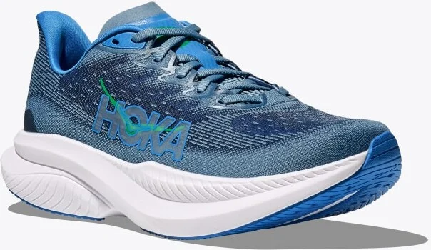 HOKA Men's Mach 6 Shoes in Downpour/Thunder Cloud - Image 6