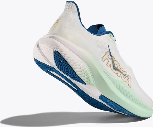 HOKA Men's Mach 6 Shoes in Frost/Gold - Image 4