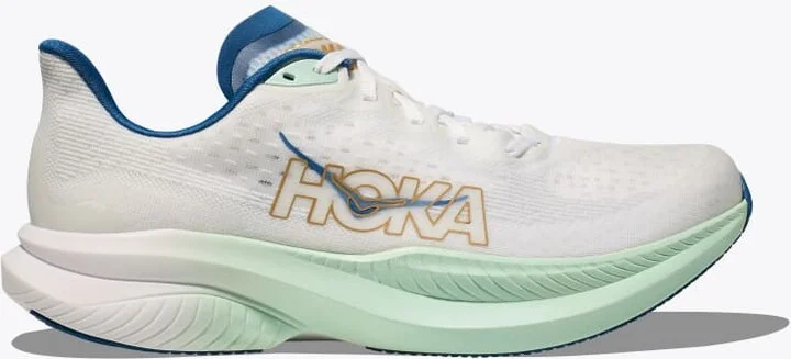 HOKA Men's Mach 6 Shoes in Frost/Gold