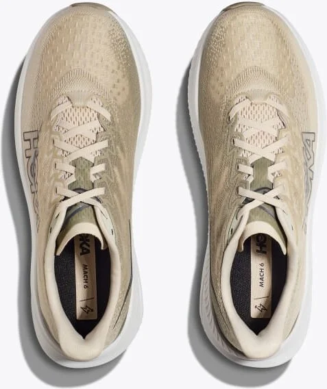HOKA Men's Mach 6 Shoes in Oat Milk/Barley - Image 2