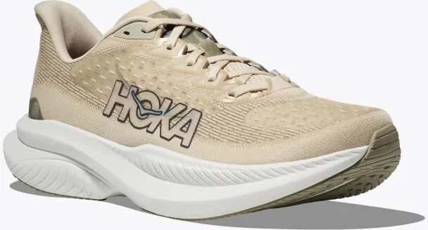 HOKA Men's Mach 6 Shoes in Oat Milk/Barley - Image 6