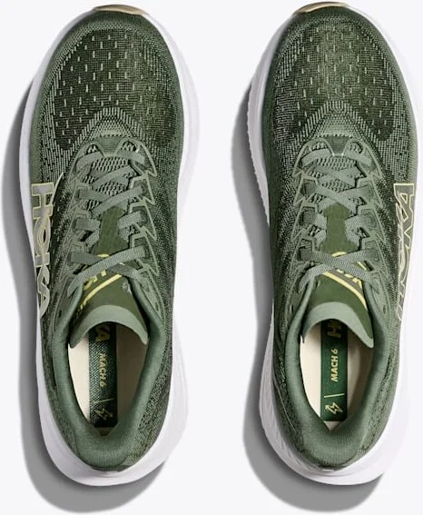 HOKA Men's Mach 6 Shoes in Succulent/Fern - Image 2