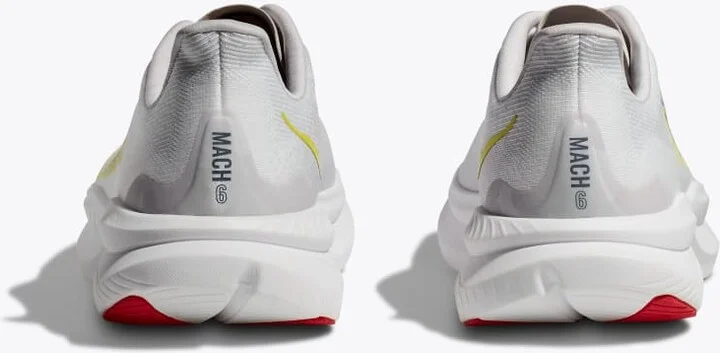HOKA Men's Mach 6 Shoes in White/Nimbus Cloud - Image 5