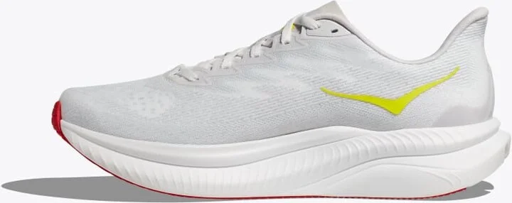 HOKA Men's Mach 6 Shoes in White/Nimbus Cloud - Image 8