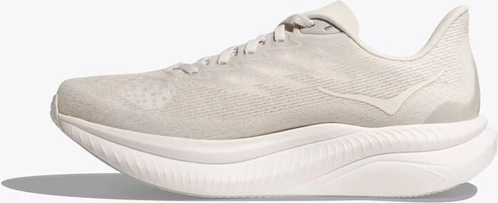 HOKA Men's Mach 6 Shoes in White/White - Image 8