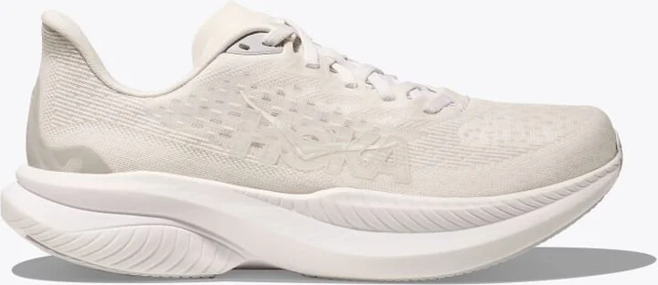 HOKA Men's Mach 6 Shoes in White/White