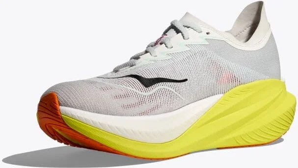 HOKA Men's Mach X 2 Shoes in Frost/Citrus - Image 3