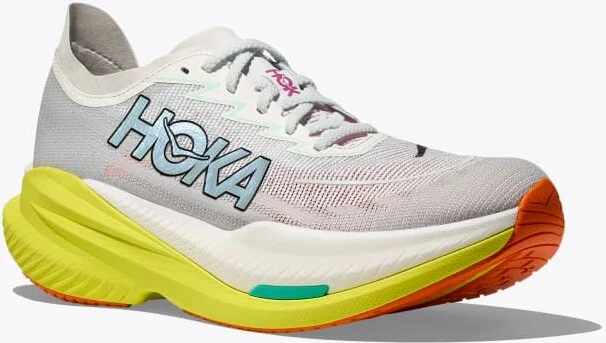 HOKA Men's Mach X 2 Shoes in Frost/Citrus - Image 6