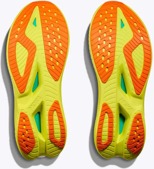 HOKA Men's Mach X 2 Shoes in Frost/Citrus - Image 7