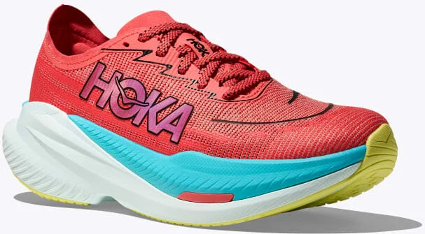 HOKA Men's Mach X 2 Shoes in Grapefruit/Electric Coral - Image 6