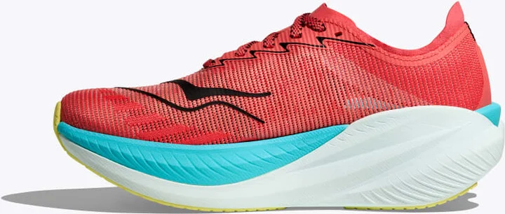 HOKA Men's Mach X 2 Shoes in Grapefruit/Electric Coral - Image 8
