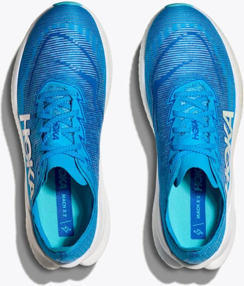HOKA Men's Mach X 2 Shoes in Skyward Blue/Electric Cobalt - Image 2