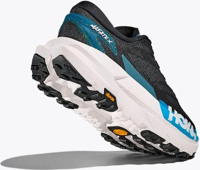 HOKA Men's Mafate X Shoes in Black/Skyward Blue - Image 4