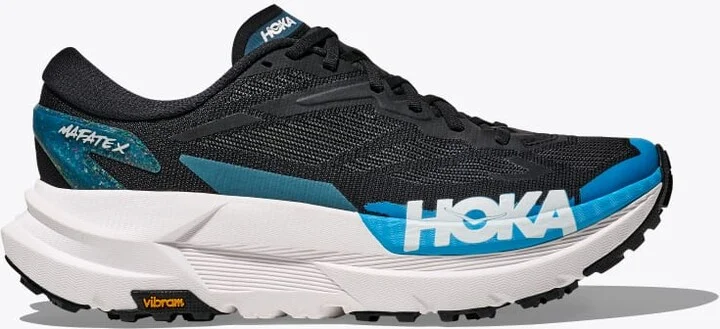 HOKA Men's Mafate X Shoes in Black/Skyward Blue