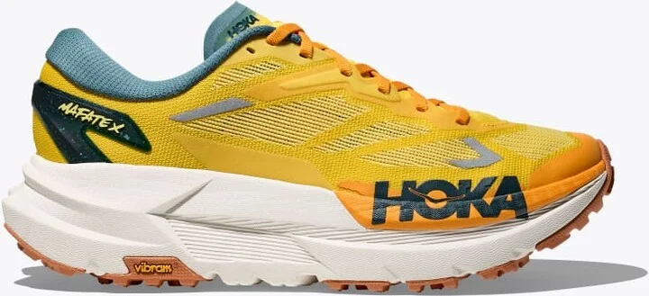 HOKA Men's Mafate X Shoes in Zest/Mountain Fog