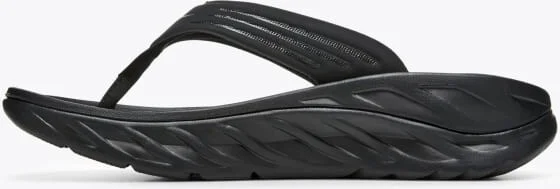 HOKA Men's Ora Recovery Flip Shoes in Black/Dark Gull Grey - Image 8