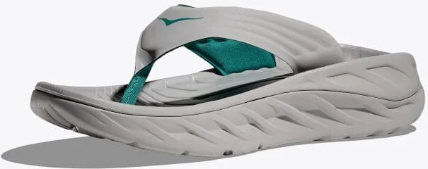 HOKA Men's ORA Recovery Flip Shoes in Stellar Grey/Oceanic - Image 3